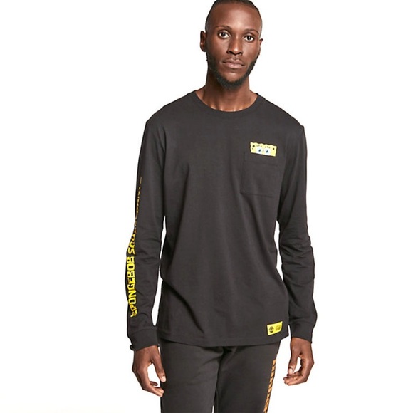 Brand new w tags Sponge Bob SquarePants Timberland Long Sleeve Graphic T-Shirt - Picture 2 of 5